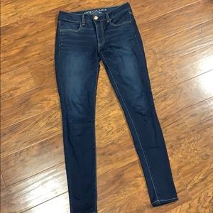 AE dark wash jegging